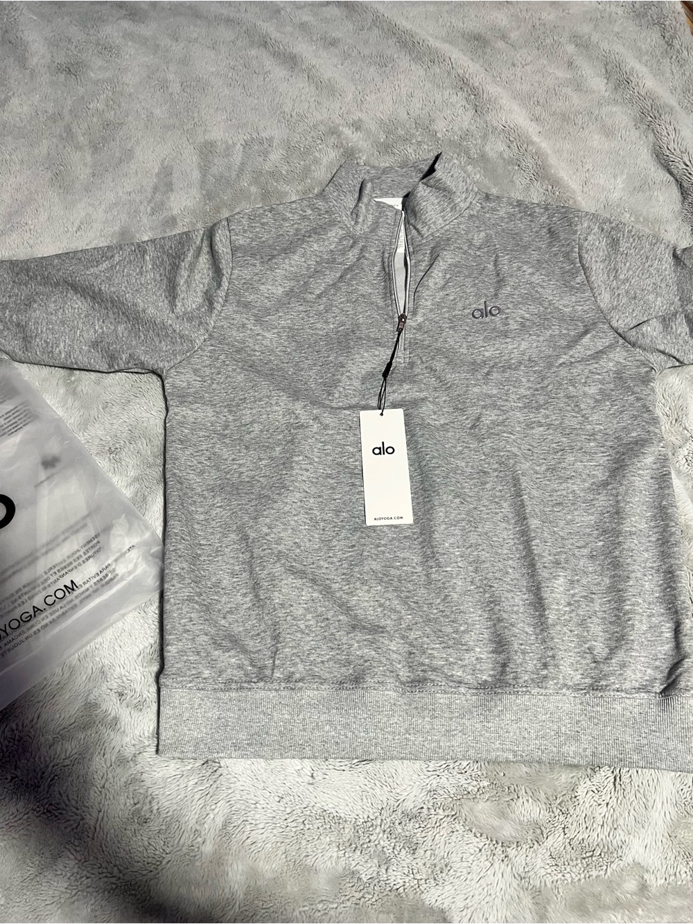 ALO Gray Quarter Zip Brand New
